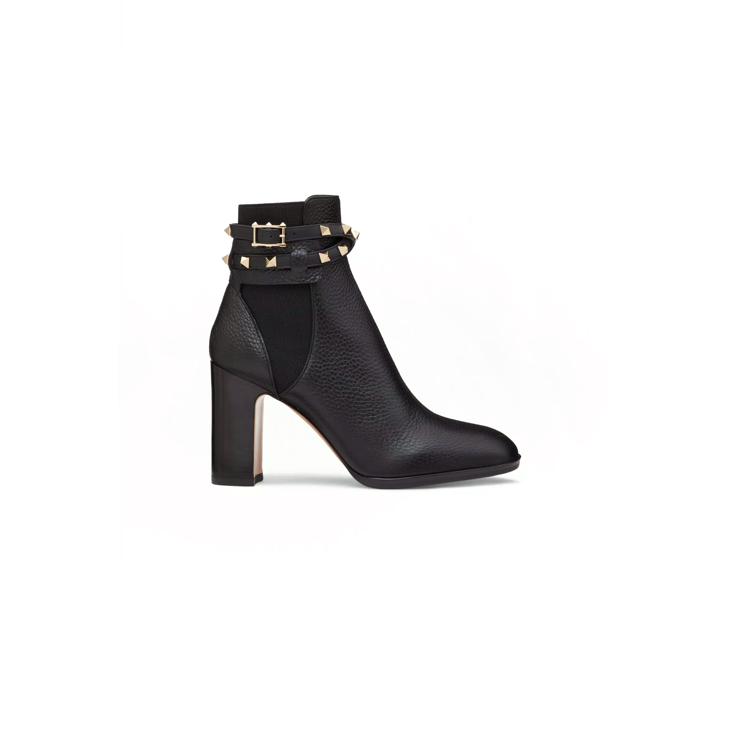 Va1e*ntin0 rockstud grainy calfskin ankle boot 90 mm 3w2s0p62vce_0no